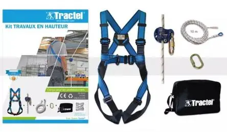 Produktfoto 1 von Tractel, Inhalt: 10-m-Seil, Tragetasche, a-Steckverbinder, a Absturzsicherung auf einer flexiblen Verankerungslinie,