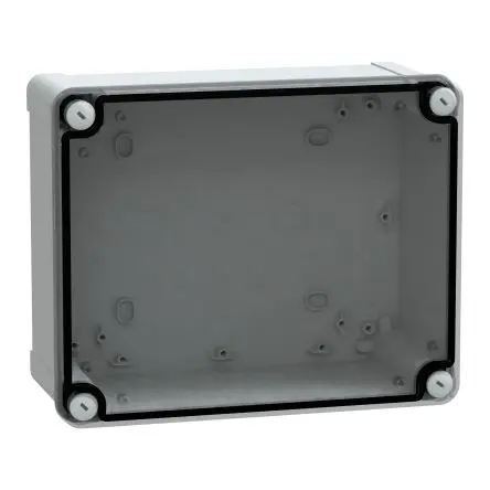 Produktfoto 1 von Schneider Electric PanelSeT Polycarbonat Wandanschlusskasten Grau IP66, HxBxT 241 mm, 194 mm x 107 mm