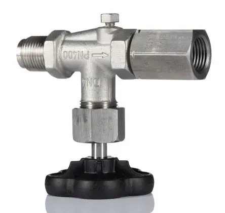 Produktfoto 1 von WIKA Model 910.11 Hydraulikmanometer-Isolierungsventil Abgewinkelt PN16 -20 °C Stahl