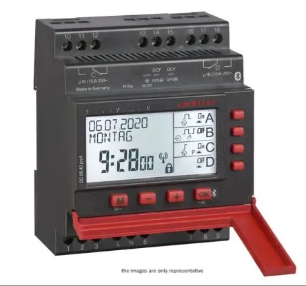 Müller Digital SC Zeitschaltuhr 230V ac, Tage, Sekunden, Stunden, Minuten, 2-Kanal, Schraube