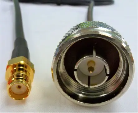 Produktfoto 1 von Mobilemark CA197/195 Koaxialkabel Buchse, 50 Ω Stecker, 5 m, SMA / Typ N, Schwarz