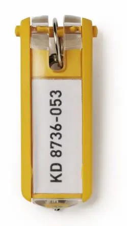 Produktfoto 1 von Durable Schlüsselanhänger Kunstoff Schlüsselring, 6 Per Pack