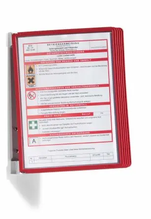 Produktfoto 1 von Durable Präsentationsmappe Metall Rot 5-Tafeln