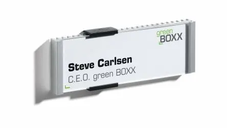 Produktfoto 1 von Durable Türschild 149 x 52,5 mm Weiß Blätter