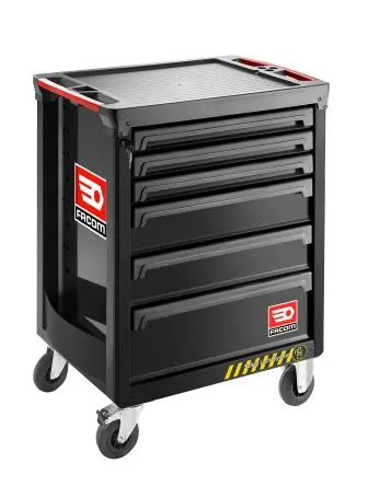 Produktfoto 1 von Facom 6 Gestellwagen, Kunststoff, Metall Rahmen, max. 30 kg 560 mm 560 mm