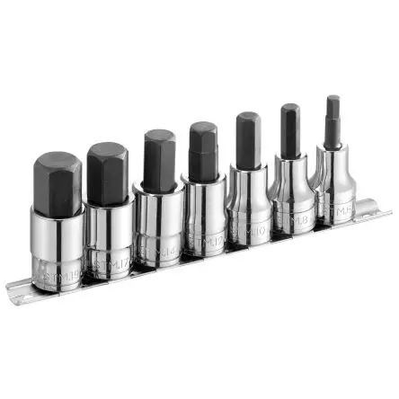 Produktfoto 1 von Facom Steckschlüsselsatz 12.7 mm Vierkant 6-Kant 6 to 19 mm 7-teilig