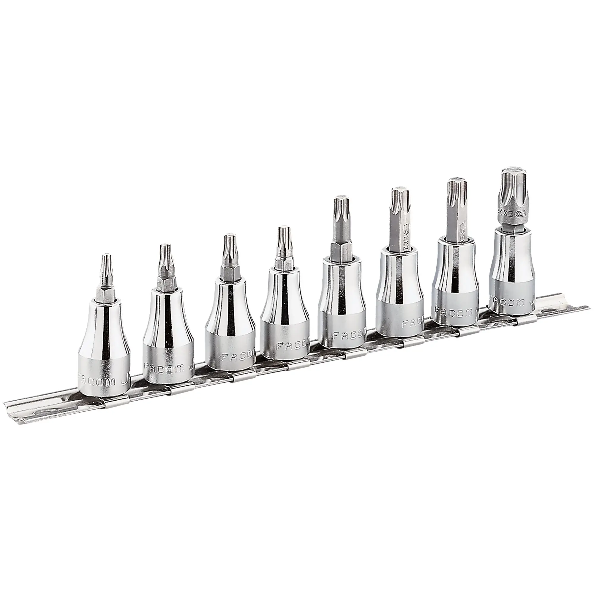 Produktfoto 1 von Facom 12.7 mm Vierkant Innensechsrund T20 to T55 8-teilig