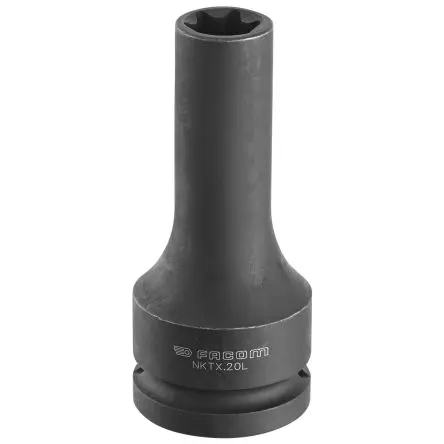 Produktfoto 1 von Facom 3/4 in, E20 Innensechsrund Schlag-Steckschlüssel lang Chrom-Molybdän-Stahl, 100mm