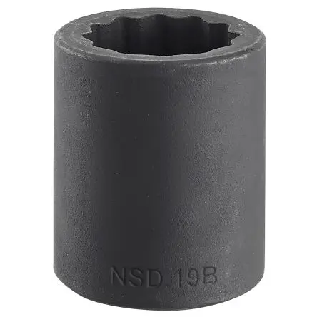 Produktfoto 1 von Facom 1/2 in, 10 mm Standard-Steckschlüssel Schlag-Steckschlüssel lang Chrom-Molybdän-Stahl, 38mm
