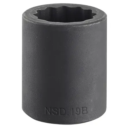 Produktfoto 1 von Facom 1/2 in, 17 mm Standard-Steckschlüssel Schlag-Steckschlüssel lang Chrom-Molybdän-Stahl, 38mm