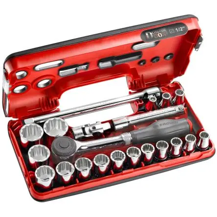 Facom Steckschlüsselsatz 12.7 mm Vierkant 12-Kant 8 to 32 mm 21-teilig