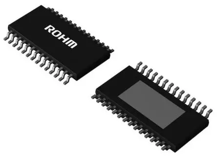 Produktfoto 1 von ROHM Motortreiber-IC SD-Karte, HTSSOP-B, 28-Pin, 40V, Gleichstrommotor bürstenbehaftet, BD16938AEF