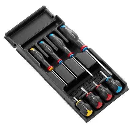 Produktfoto 1 von Facom Schraubendrehersatz Elektrisch, 8-teilig Phillips