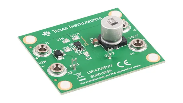 Produktfoto 1 von Texas Instruments LM74700-Q1 Entwicklungskit, LM74700 Evaluierungsmodul Batterieschutz, für LM74700-Q1
