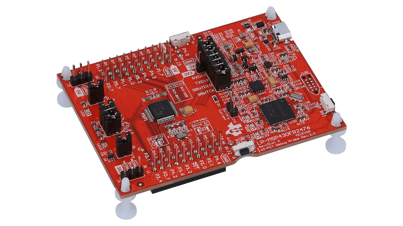 Produktfoto 1 von Texas Instruments MSP430FR2476 LaunchPad Entwicklungskit 16-Bit-MCU, Evaluierungsplatine Entwicklungstool