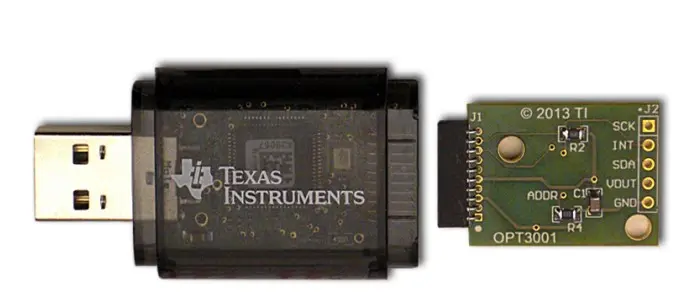 Produktfoto 1 von Texas Instruments OPT3001 OPT3001 Digitaler Umgebungslichtsensor, Evaluierungsplatine Entwicklungstool Sensor,