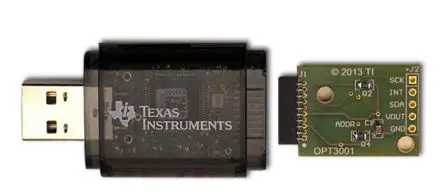 Produktfoto 1 von Texas Instruments OPT3001 OPT3001 Digitaler Umgebungslichtsensor, Evaluierungsplatine Entwicklungstool Sensor,
