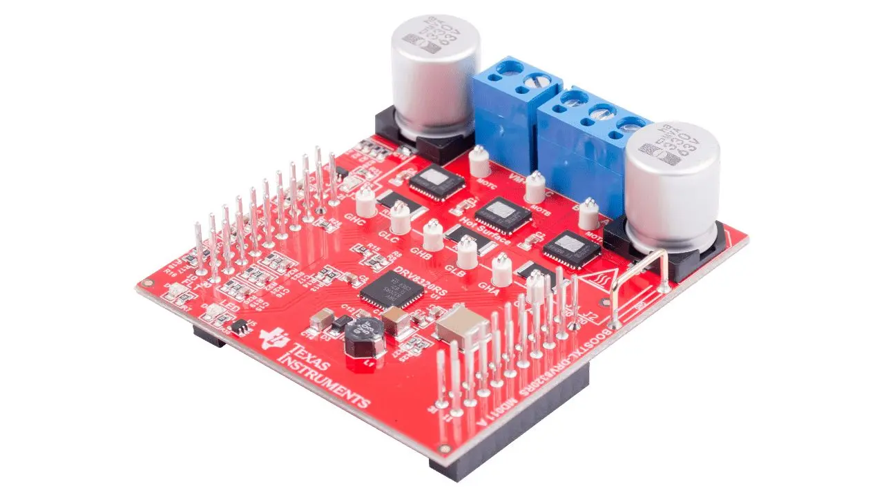 Produktfoto 1 von Texas Instruments DRV8320RS Entwicklungskit, DRV8320RS Dreiphasen-Smart-Gate-Treiber mit Buck- und SPI-Schnittstelle