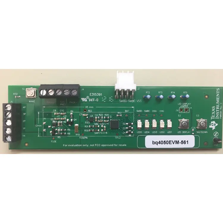 Produktfoto 1 von Texas Instruments BQ4050 Entwicklungskit, BQ4050 Evaluierungsboard Batterieüberwachung, für BQ4050