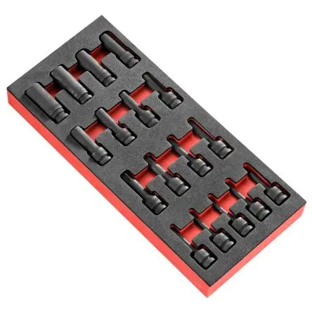 Produktfoto 1 von Facom Steckschlüsselsatz 1/2 in Vierkant Innensechsrund Torx femelles NSTX.10L, 12L, 14L, 16L, 18L, 20L, 20L, 24L, Torx