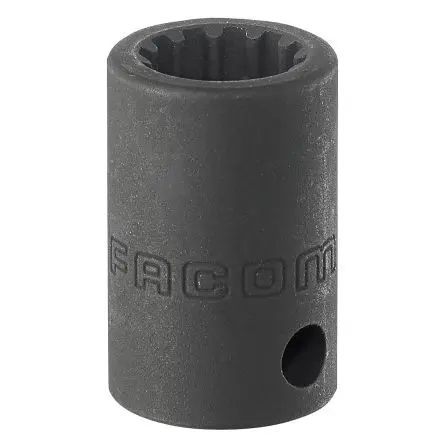 Produktfoto 1 von Facom 3/8 in, 7/16 in Vielzahn Schlag-Steckschlüssel lang Chrom-Molybdän-Stahl, 29.5mm