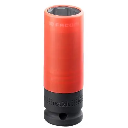 Produktfoto 1 von Facom 1/2 in, 21 mm 6-Kant Schlag-Steckschlüssel lang Chrom-Molybdän-Stahl, 210 mm