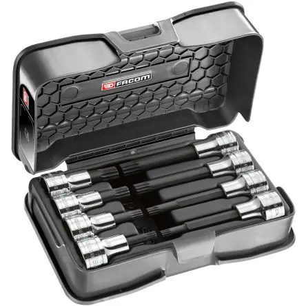 Produktfoto 1 von Facom Schraubendreher Steckschlüsselsatz 1/2 in Vierkant Bit (For screw 60 mm) M6, M8, M10, M12, (For screw 100 mm) M6,