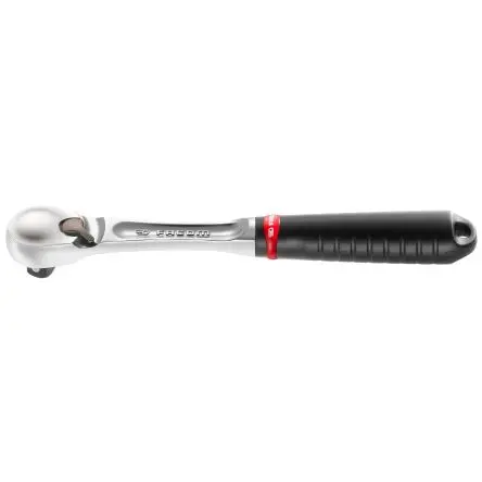 Facom SL.161 1/2 in Ratsche Ergonomisch, Komfortgriff Chrom Vanadium Stahl Schließer (NO), Länge 262mm