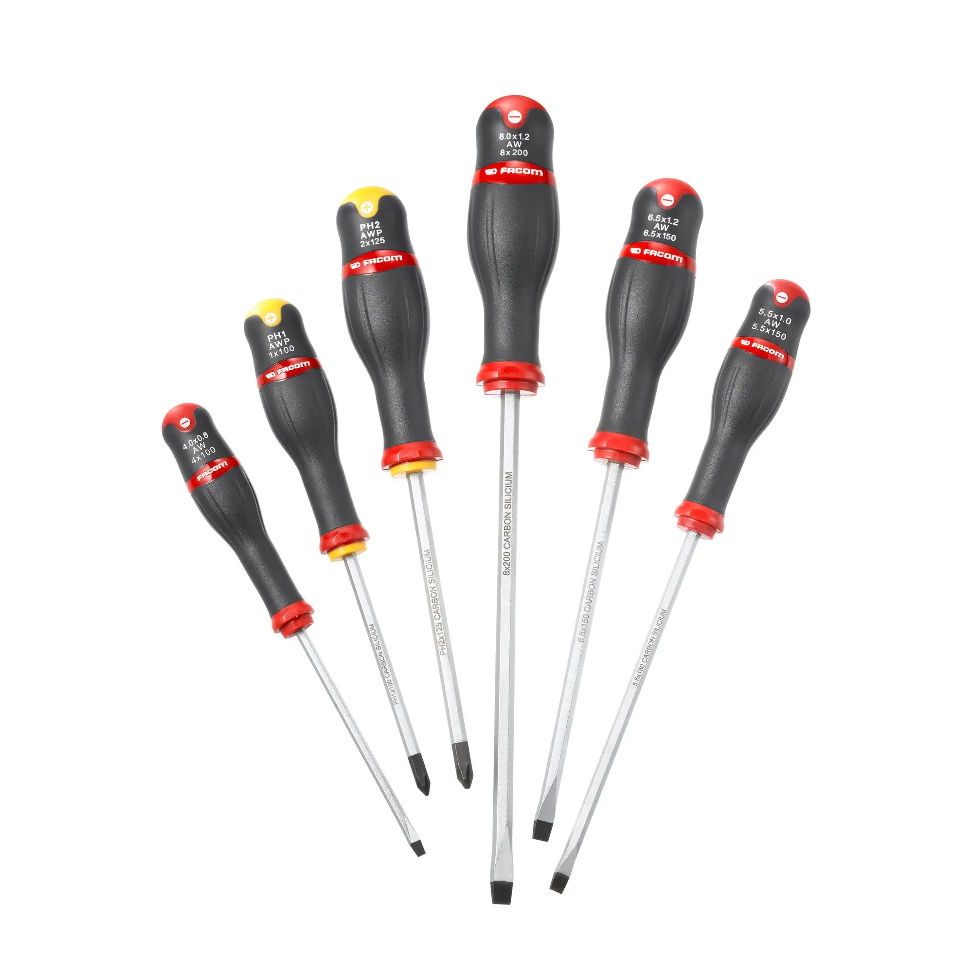 Produktfoto 1 von Facom Protwist, 5-teilig Geschlitzt, Phillips