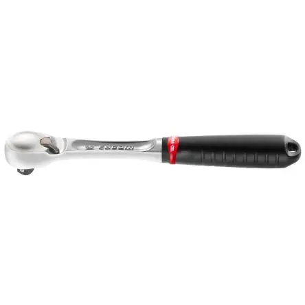 Produktfoto 1 von Facom JL.161 3/8 in Ratsche Bi-Material, Elastomer Chrom Vanadium Stahl Schließer (NO), Länge 210mm