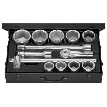 Produktfoto 1 von Facom Steckschlüsselsatz 1 in Sechskant 6-Kant Metall 41 to 80 mm 15-teilig