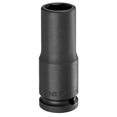 Facom 12.7 mm, 22 mm 6-Kant Schlag-Steckschlüssel lang Chrom-Molybdän-Stahl, 78mm
