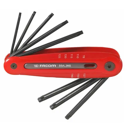 Produktfoto 1 von Facom TORX®-Schlüsselsatz Sechskant 8