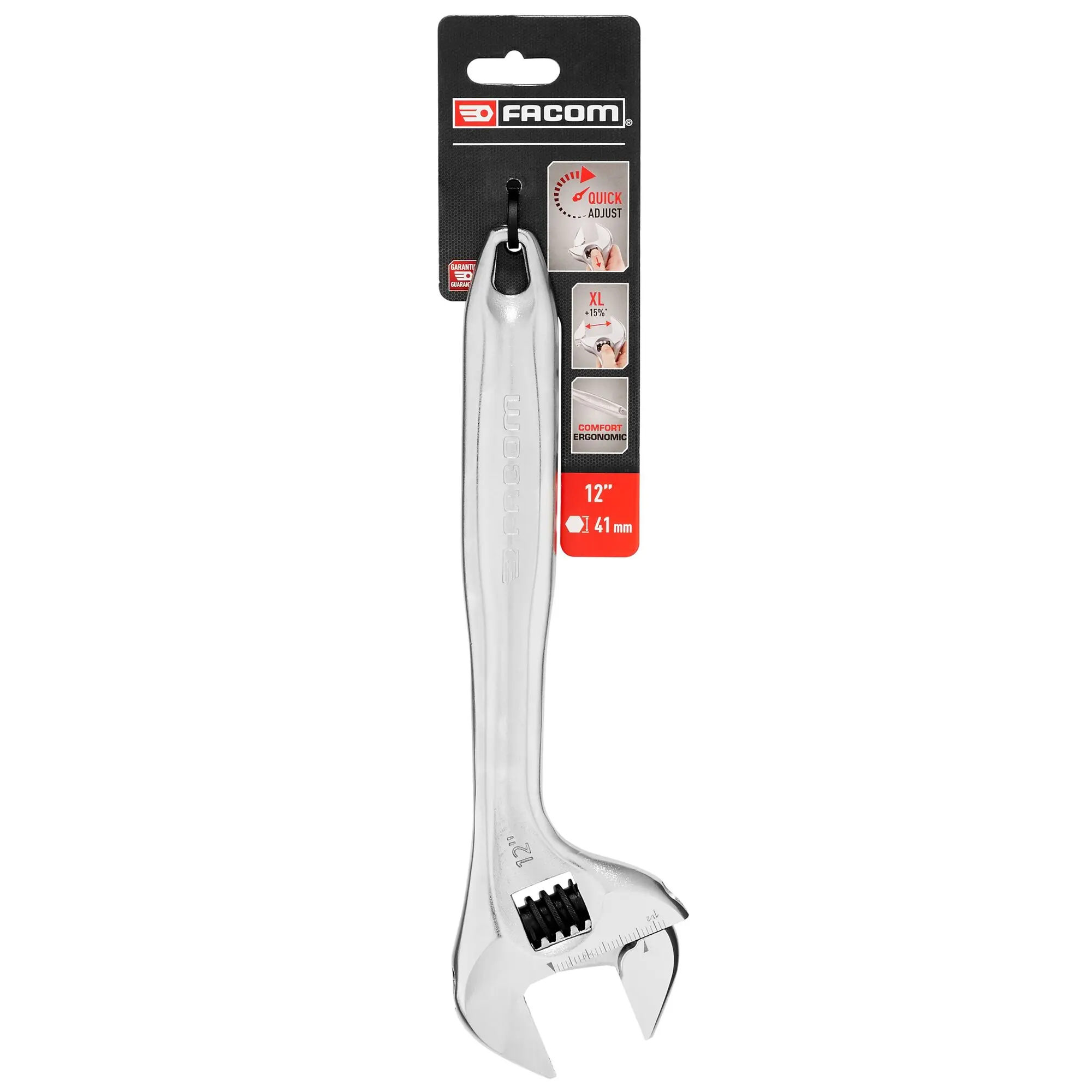 Produktfoto 1 von Facom Rollgabelschlüssel Rollgabelschlüssel, Bi-Material Griff, Backenweite 41 mm, / Länge 300 mm