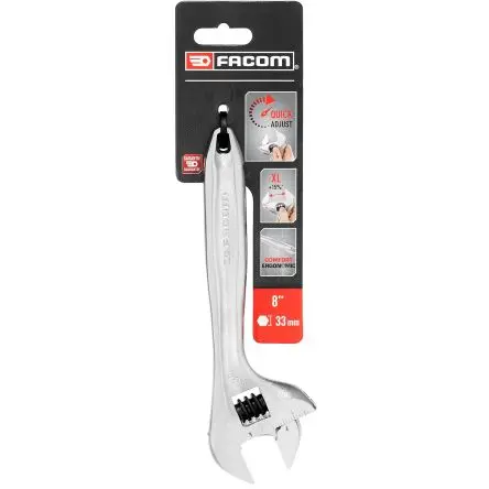 Produktfoto 1 von Facom Rollgabelschlüssel Rollgabelschlüssel, Bi-Material Griff, Backenweite 33 mm, / Länge 200mm