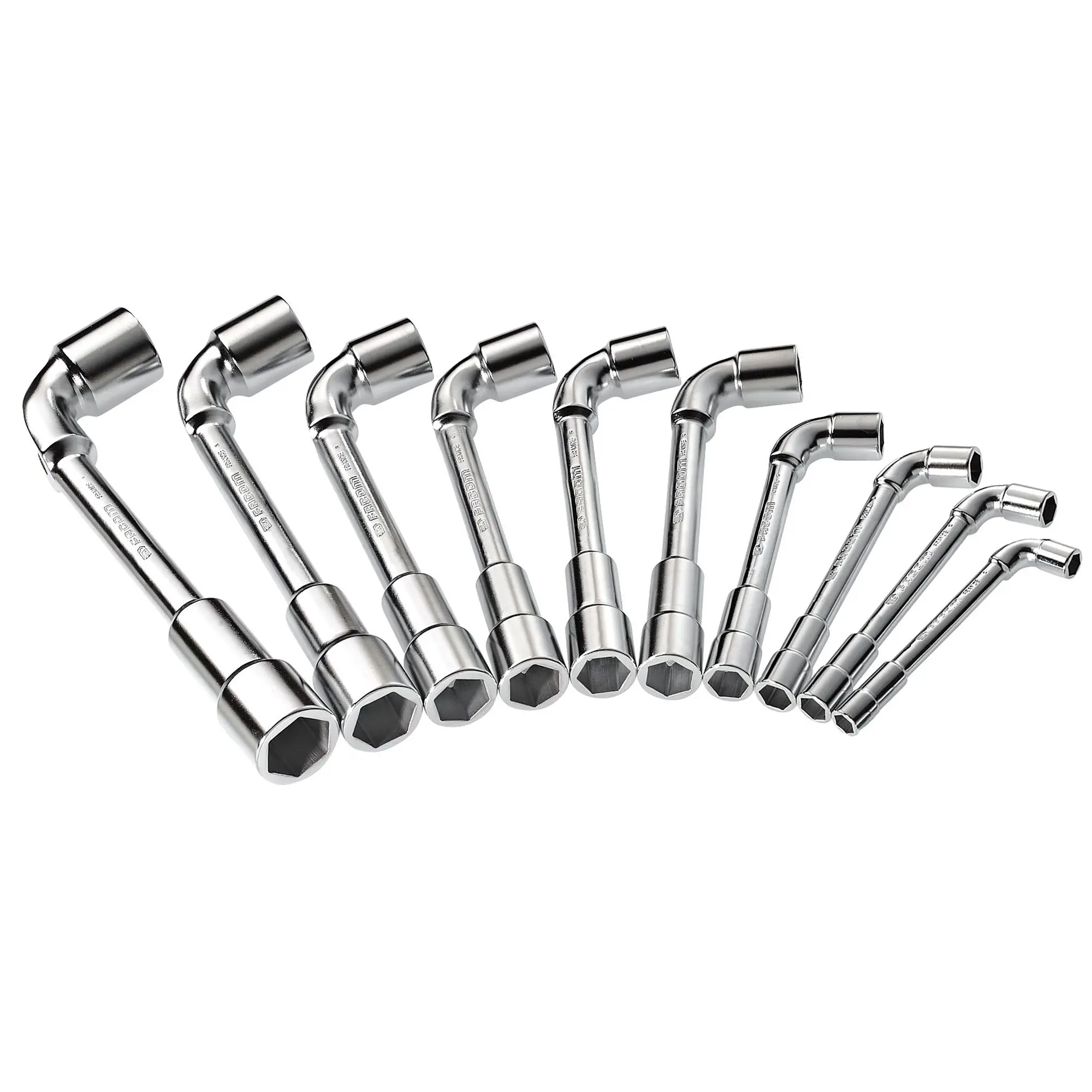 Produktfoto 1 von Facom 75.JU10 8 to 22 mm² Steckschlüssel Poliertes Chrom Chrom Vanadium Stahl Schließer (NO), Länge 450 mm