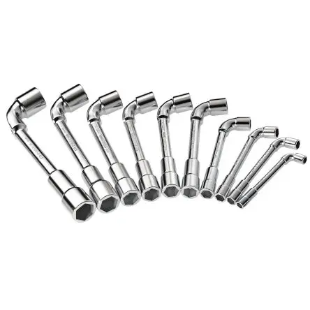 Produktfoto 1 von Facom 75.JU10 8 to 22 mm² Steckschlüssel Rohr Chrom Vanadium Stahl Schließer (NO), Länge 450mm