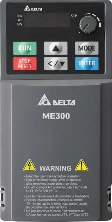 Produktfoto 1 von Delta Electronics VFD-ME 1-Phasen Frequenzumrichter 0.4 kW 265V 2.8 A 599Hz
