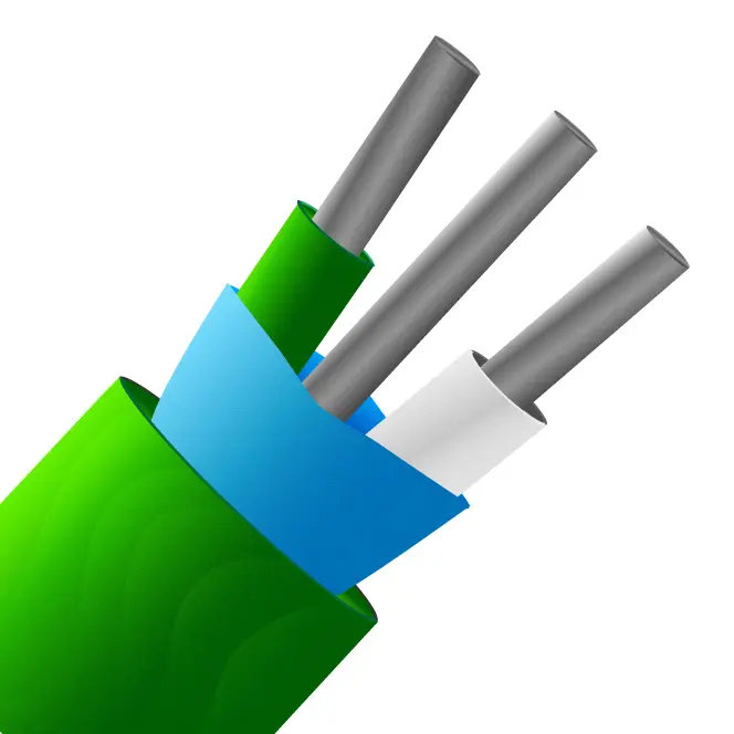 Produktfoto 1 von RS PRO Geschirmt 7/0,2mm PVC Mylar-isoliert Thermoelement Kabel/Draht für Thermoelement Typ K, L. 100m, max. +105°C