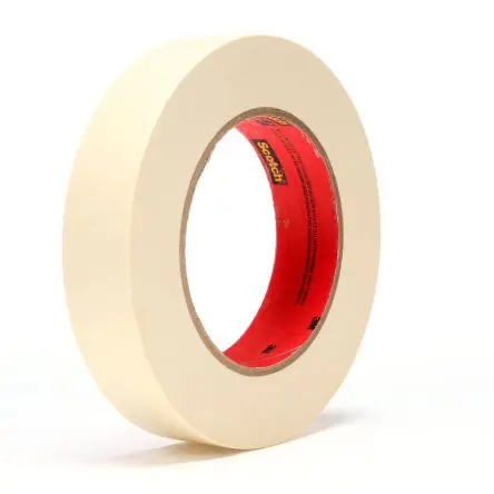 Produktfoto 1 von 3M 214 Scotch Papier Abdeckband Beige, Stärke 0.17 mm Gummi-Kleber 19mm x 55 m