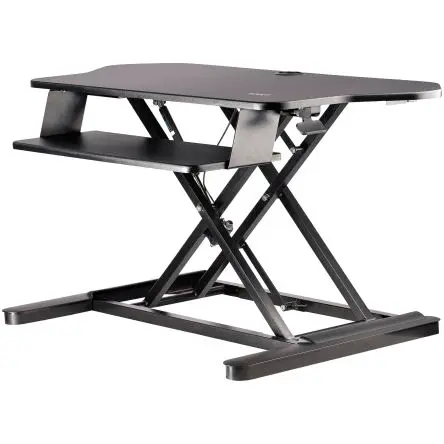 Produktfoto 1 von StarTech.com Sitzen/Stehen Computerarbeitsplatz Schwarz Tastaturablage, B 1134mm H 160 mm T 703 mm aus Stahl