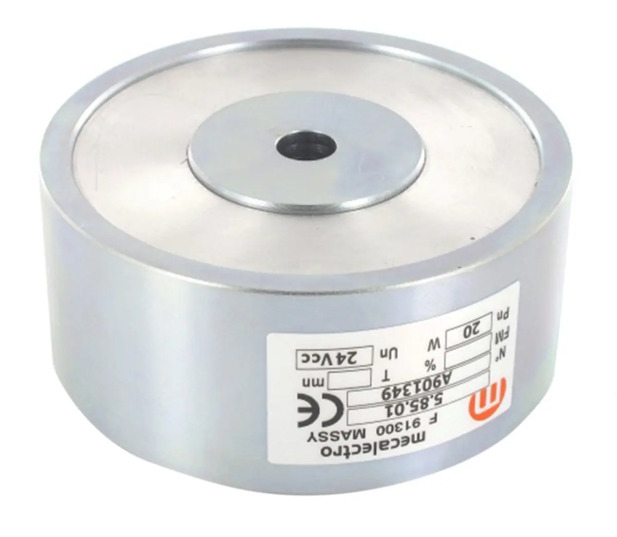 Produktfoto 1 von Mecalectro Haltemagnet, 2940 N, 24 V dc, ø 90 mm, DC