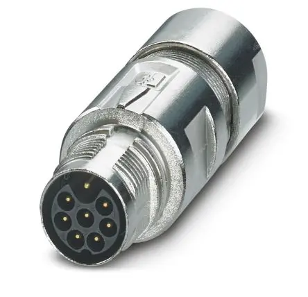 Produktfoto 1 von Phoenix Contact M17 PRO M17 M17 Rundsteckverbinder Stecker 8-polig Stecker 14A Kabel IP67, IP68
