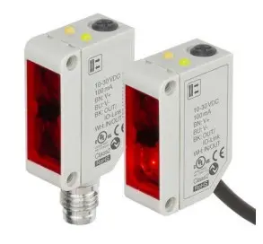 Produktfoto 1 von RS PRO Kubisch Optischer Sensor, Polarisierte Retroreflexion, Bereich 1 m, NPN/PNP Ausgang, Anschlusskabel