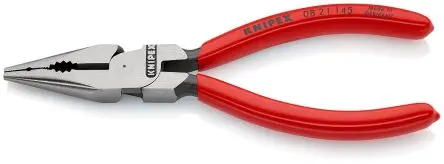 Knipex Rundzange Schneidkraft → Copper Cable: 8 mm Hard Wire: 2 mm Medium Hard Wire: 3 mm 145 mm