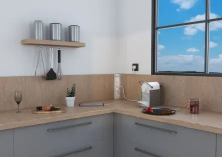 Produktfoto 1 von Legrand Verlängerungskabel, 1 m, 4-fach, Typ E