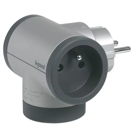Produktfoto 1 von Legrand Mehrfachstecker 16A, Typ E Kunststoff, für Belgien, Deutschland, Frankreich