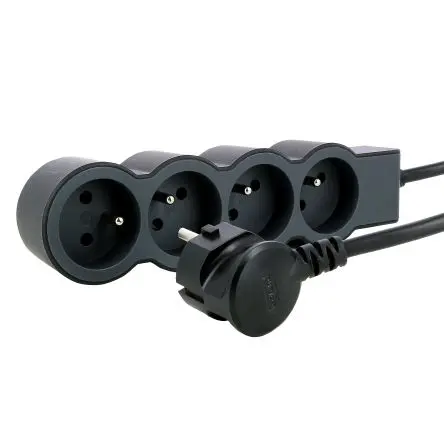 Legrand Verlängerungskabel, 3 m, 4-fach, Typ E