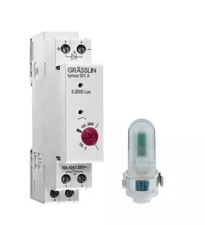 Produktfoto 1 von Grässlin Analog DIN-Schienen-Zeitschaltuhr 230V ac, Stunden, 1-Kanal