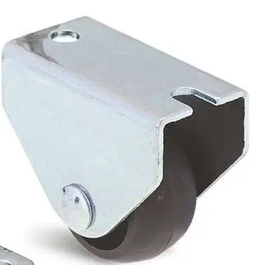 Produktfoto 1 von Guitel Hervieu Fest Lenkrolle, Rad ø 25mm, 12kg, Ges H. 35mm, Rad B. 14mm, 19 x 38mm, Platte, Polypropylen-Material
